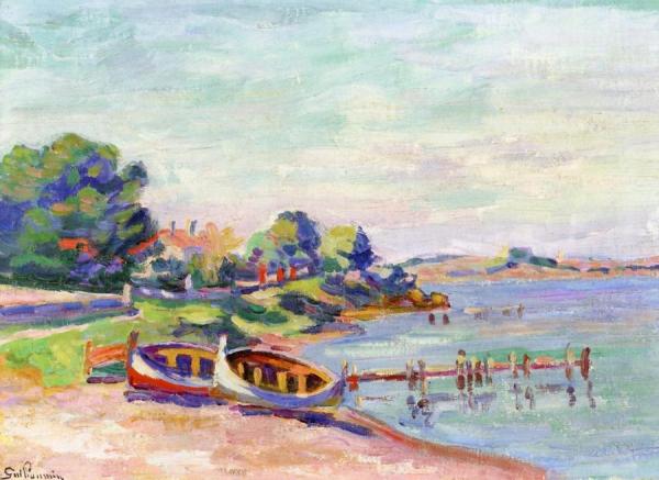 Landscape Of The South Of France, Le Brusc by Armand Guillaumin