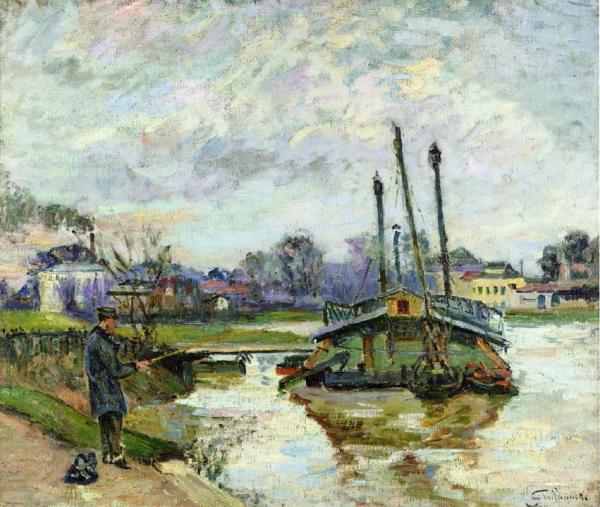 Laundry Boat At Charenton by Armand Guillaumin