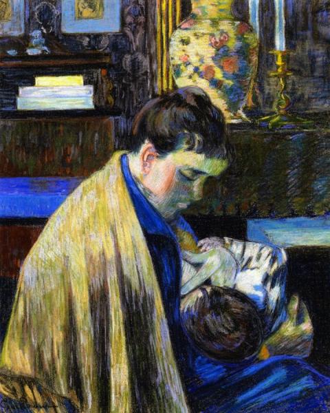 Mother And Child by Armand Guillaumin