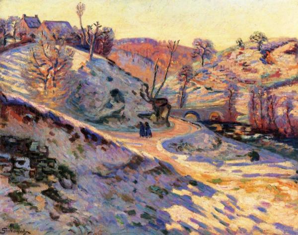 Pont Charraud, Frost, Crozant by Armand Guillaumin