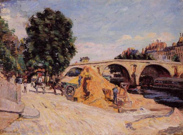 Pont Marie From The Quai D'anjou by Armand Guillaumin