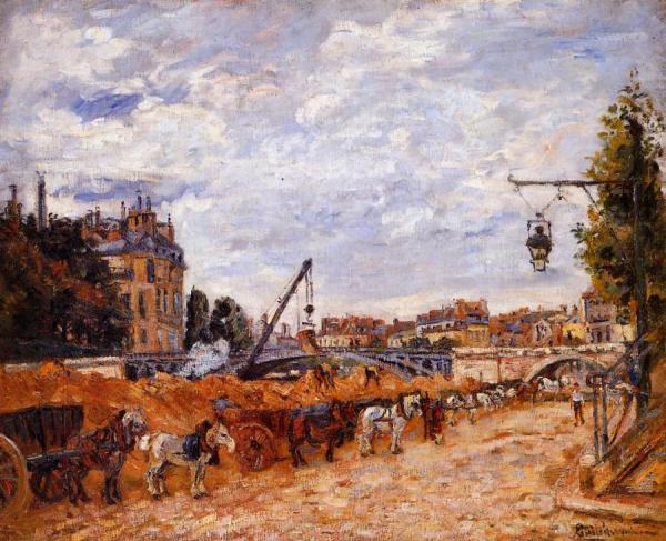 Pont Marie, Quai Sully by Armand Guillaumin