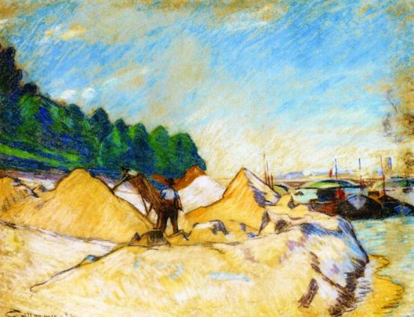 Quai De La Seine à Paris by Armand Guillaumin