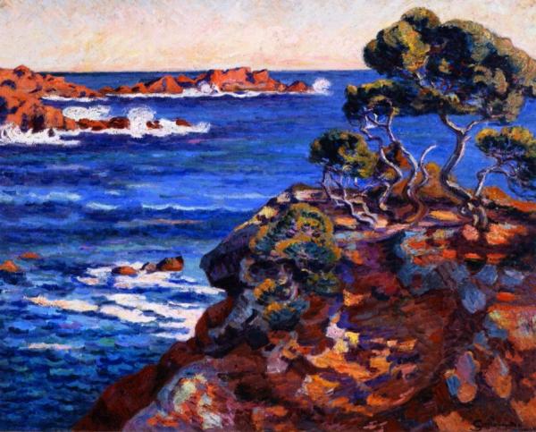 Seaside At Agay by Armand Guillaumin