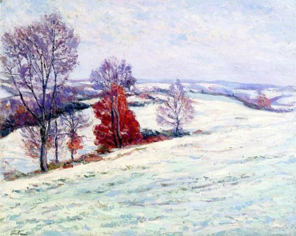 Snow At Crozant by Armand Guillaumin Oil Painting Reproductions