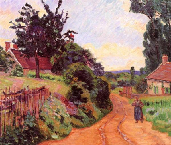Through The Village by Armand Guillaumin