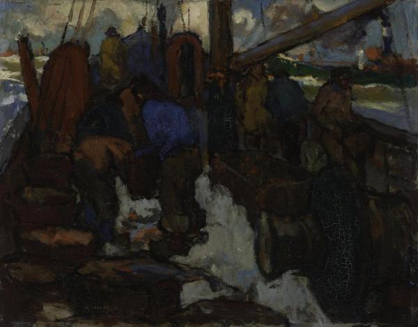 At The Fishing Grounds by Armin Hansen