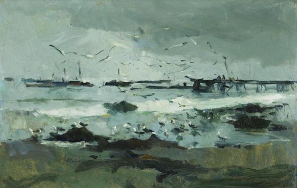 Beach At Monterey, 1913 by Armin Hansen