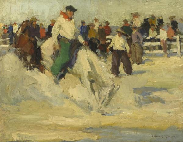 Bucking Bronco by Armin Hansen Oil Painting Reproductions