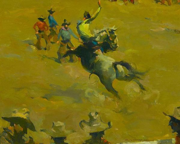 Cowboy Sport by Armin Hansen Oil Painting Reproductions