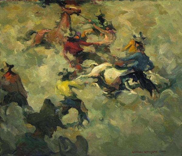 First Feel Of Leather by Armin Hansen Oil Painting Reproductions