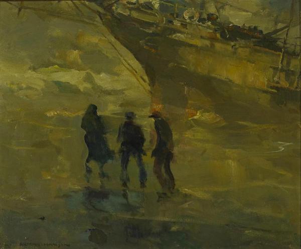 Hard Aground by Armin Hansen