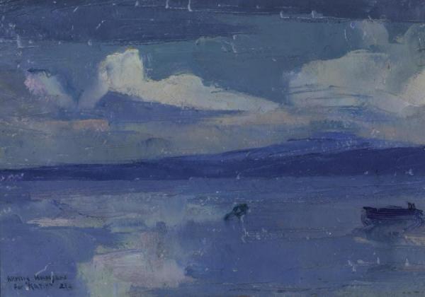 Monterey Bay And El Toro Mountain, 1921 by Armin Hansen