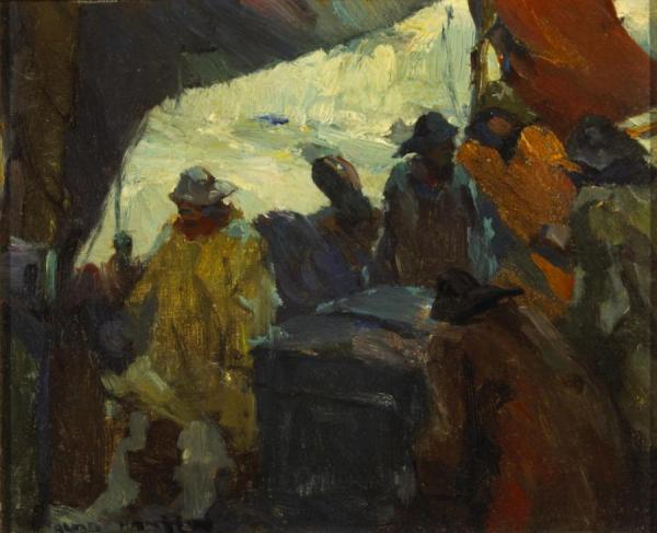 North Sea Fishermen by Armin Hansen Oil Painting Reproductions