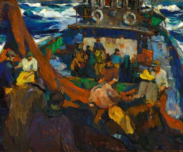 Reef Sea Fishermen by Armin Hansen