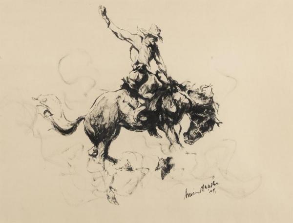 Riding The Airlanes, 1949 by Armin Hansen