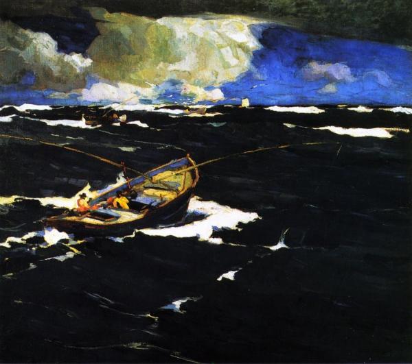 Salmon Trawlers by Armin Hansen