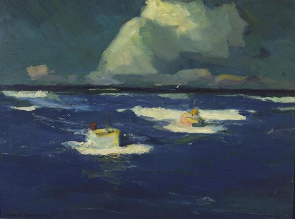 Salmon Trawlers by Armin Hansen