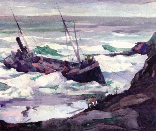 Stormy Sea by Armin Hansen