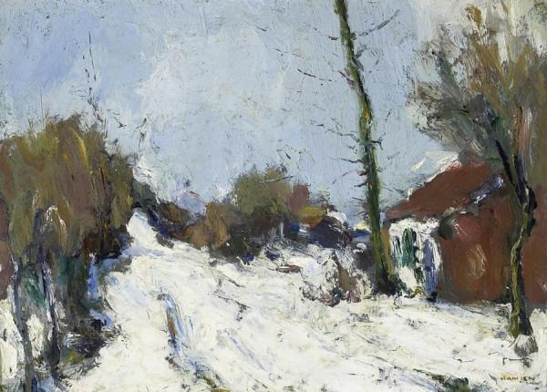 Winter Near Newport by Armin Hansen