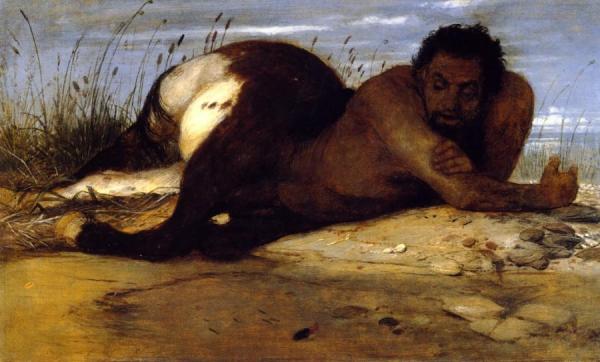 Centaur Looking At Fish by Arnold Böcklin