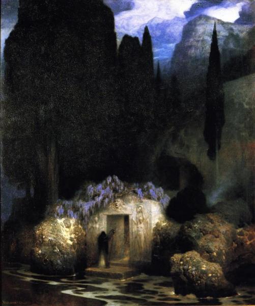 The Sacred Wood by Arnold Böcklin