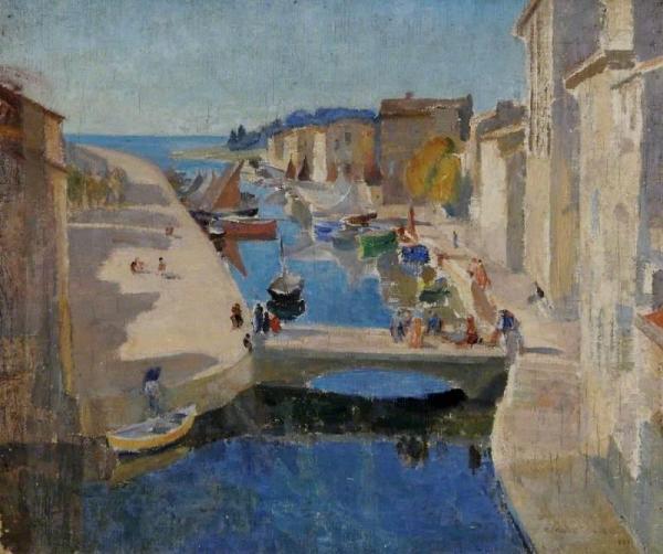 Port Scene by Arnold Mason