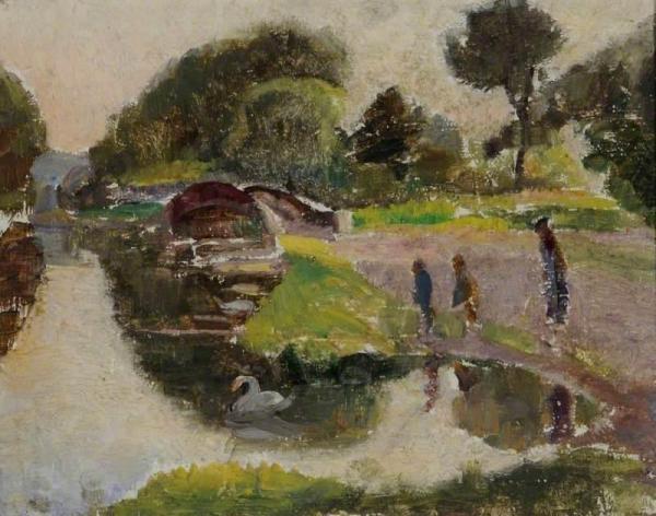 River Scene by Arnold Mason