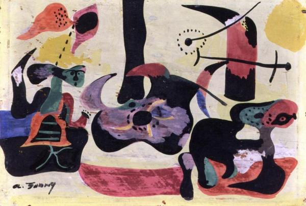 Garden In Sochi by Arshile Gorky Oil Painting Reproductions