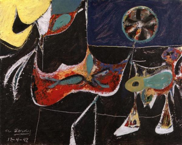 Garden In Sochi Motif by Arshile Gorky Oil Painting Reproductions
