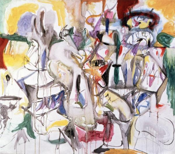 How My Mother's Embroidered Apron Unfolds In My Life by Arshile Gorky