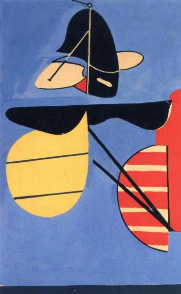 Study For Aviation: Evolution Of Forms Under Aerodynamic Limitations Ii (newark Airport Mural) by Arshile Gorky