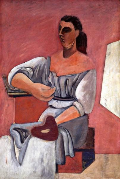 Woman With A Palette by Arshile Gorky