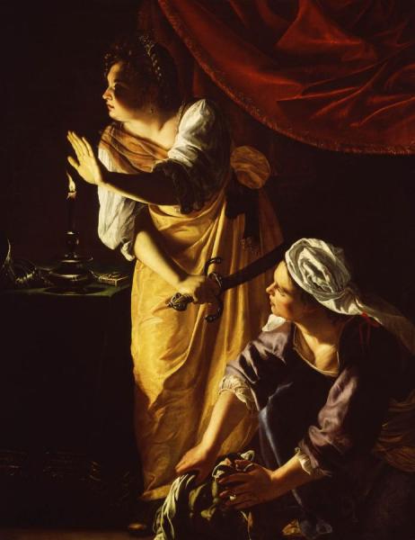 Judith And Her Maidservant With The Head Of Holofernes by Artemisia Gentileschi Oil Painting Reproductions