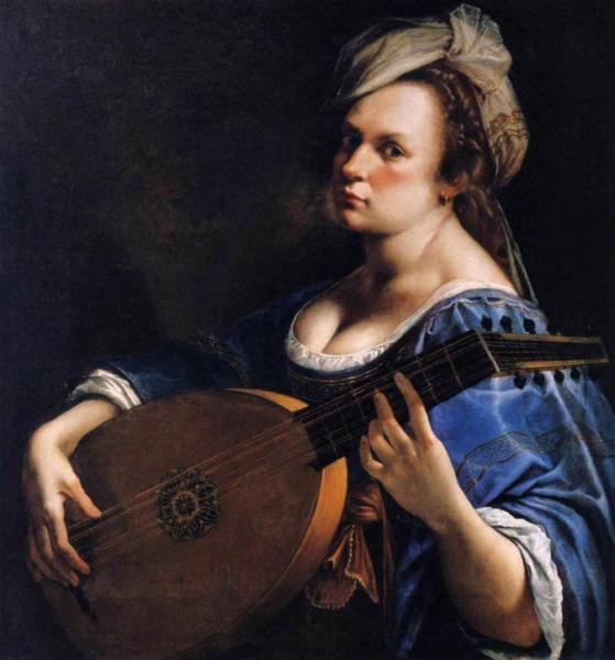Self-portrait As A Lute Player by Artemisia Gentileschi Oil Painting Reproductions