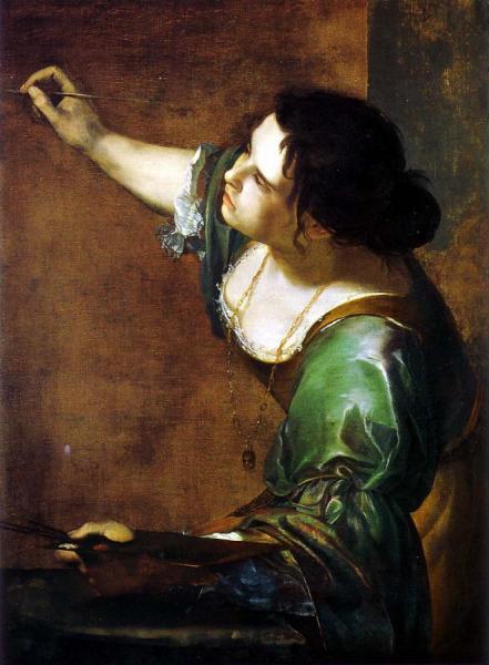 Self-portrait As The Allegory Of Painting by Artemisia Gentileschi Oil Painting Reproductions