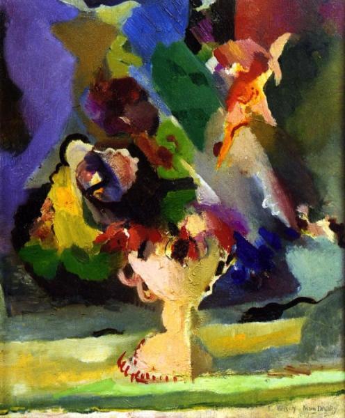 Abstract Still Life With Flowers by Arthur B. Carles Oil Painting Reproductions