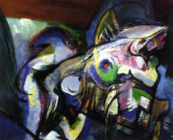 Blue Nude by Arthur B. Carles Oil Painting Reproductions