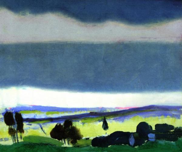 Landscape, Stormy Sky by Arthur B. Carles Oil Painting Reproductions