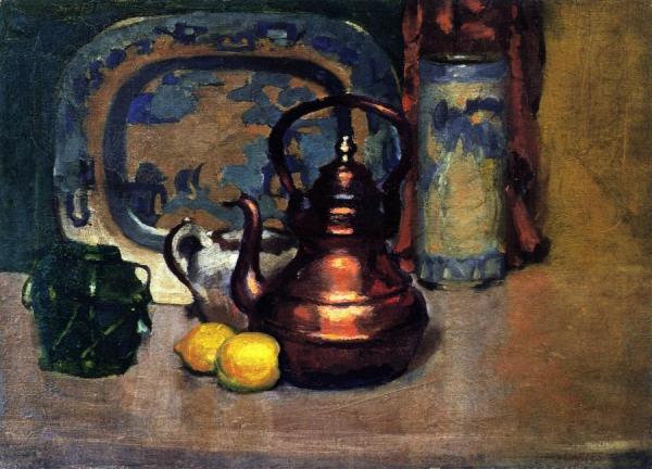 Still Life With Copper Kettle by Arthur B. Carles Oil Painting Reproductions