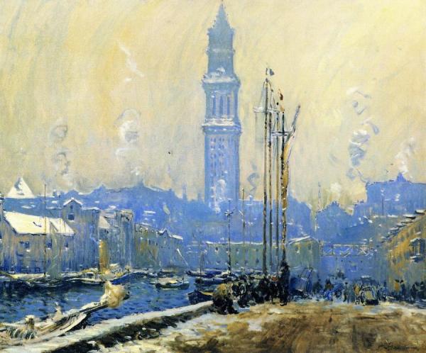 T Wharf by Arthur Clifton Goodwin