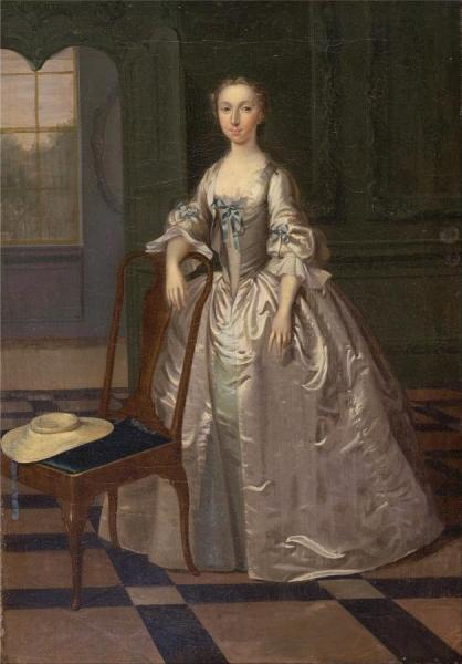 Arthur Devis A Lady In A Drawing Room