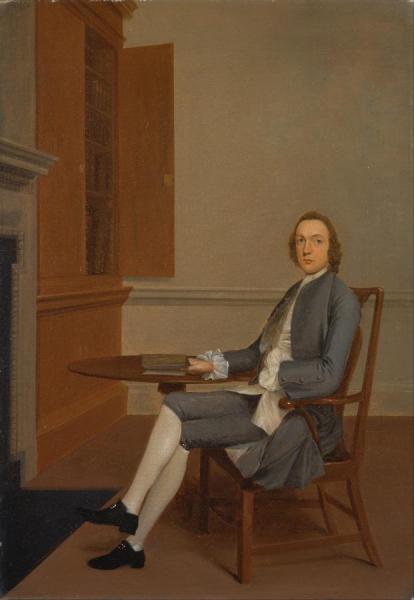 An Unknown Man Seated At A Table by Arthur Devis