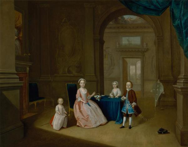 Arthur Devis Children In An Interior