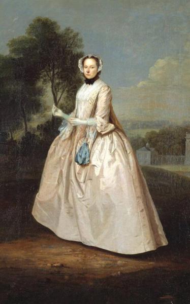 Arthur Devis Portrait Of A Lady By Arthur Devis