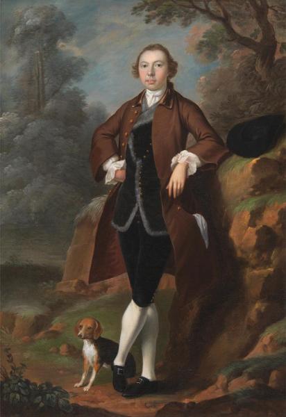 Arthur Devis William Farington Of Shawe Hall,lancashire