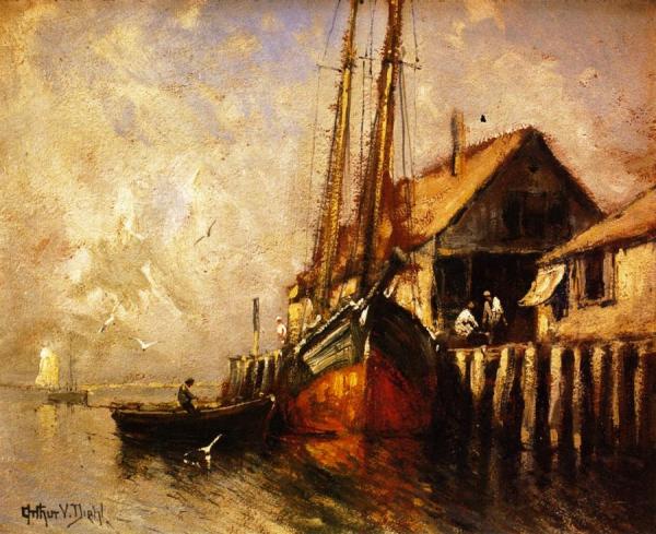 Provincetown Harbor by Arthur Diehl