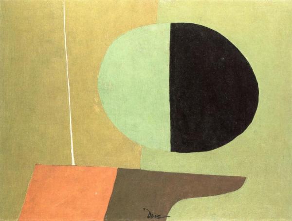 Flagpole, Apple Tree And Garden by Arthur Dove