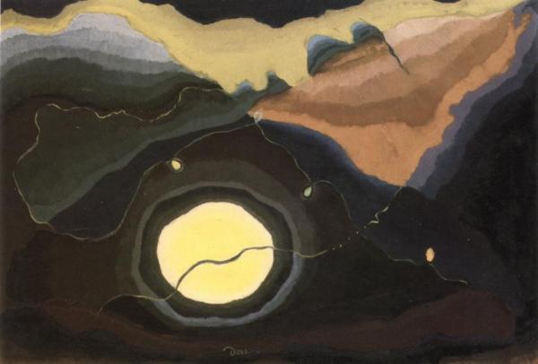 Me And The Moon by Arthur Dove