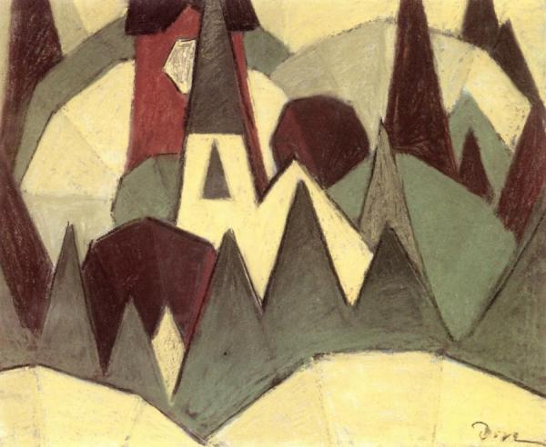 Nature Symbolized No. 3: Steeple And Trees by Arthur Dove Oil Painting Reproductions